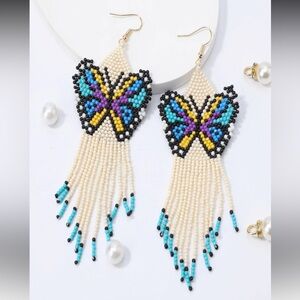 Bohemian handmade Butterfly Earrings